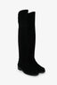 Stuart Weiztman Black Suede Knee High Boots Size 5.5