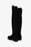Stuart Weiztman Black Suede Knee High Boots Size 5.5