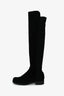 Stuart Weiztman Black Suede Knee High Boots Size 5.5