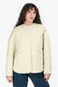 Toteme Beige Cotton Quilted Jacket Size XS
