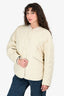 Toteme Beige Cotton Quilted Jacket Size XS