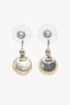 Pre-Loved Chanel™ 2000 Silver Toned Faux Pearl Drop Earrings