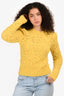 Isabel Marant Etoile Yellow Wool Long Sleeve Sweater Size 40