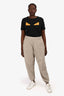 T by Alexander Wang Beige Logo Sweatpants Size L