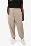 T by Alexander Wang Beige Logo Sweatpants Size L