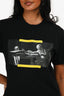 Off-White Black Cotton Graphic T-Shirt Size XS