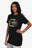 Off-White Black Cotton Graphic T-Shirt Size XS
