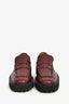 Dries Van Noten Burgundy Leather Platform Penny Loafers Size 39
