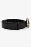 Gucci Black Leather GG Guccissima Belt Size 95