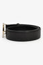 Gucci Black Leather GG Guccissima Belt Size 95