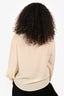 Gucci Ivory Silk Lace Detail Neck Blouse Size 38
