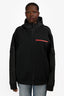 Prada 2022 Black 'Recycled Technical Jersey Hoodie' Size XXL