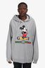 Gucci x Disney Grey Cotton Mickey Mouse Printed Hoodie Size XXL
