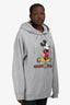Gucci x Disney Grey Cotton Mickey Mouse Printed Hoodie Size XXL