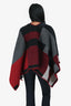 Burberry Navy Wool/Cashmere Colour Poncho Estimated Size S
