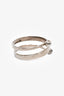 Alexander McQueen Silver Toned Double Wrap Skull Bracelet