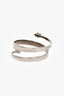 Alexander McQueen Silver Toned Double Wrap Skull Bracelet