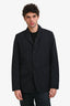 Moncler Black Nylon Zip Jacket Size 5 Mens