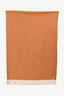 Loro Piana Camel Cashmere Fringe Scarf