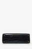 Toteme Black Embossed Leather T-Lock Top Handle Bag With Strap