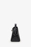 Toteme Black Embossed Leather T-Lock Top Handle Bag With Strap