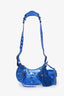 Balenciaga Blue Metallic 'Le Cagole' Handbag