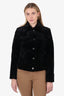 Zanola Rhodes Black Mink Fur Jacket Size 6