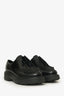 Prada Black Leather Chunky Lace Up Shoes Size 37.5