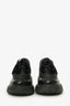 Prada Black Leather Chunky Lace Up Shoes Size 37.5