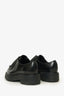 Prada Black Leather Chunky Lace Up Shoes Size 37.5