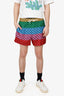 Gucci Multicolour Monogram Silk Striped Shorts Size 44 Mens