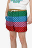 Gucci Multicolour Monogram Silk Striped Shorts Size 44 Mens