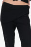 Ann Demeulemeester Black Wool Sheer Trousers Size 42