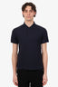 Burberry Navy Polo 'TB' Embroidered Top Size M Mens