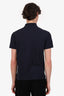 Burberry Navy Polo 'TB' Embroidered Top Size M Mens