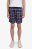 Burberry Navy Nova Check Swim Short Size S Mens