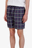 Burberry Navy Nova Check Swim Short Size S Mens