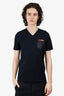 Prada Sport Black V-Neck T-Shirt Size S Mens