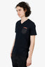 Prada Sport Black V-Neck T-Shirt Size S Mens