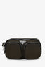 Prada Green/Black Nylon Front Pocket Waist Bag