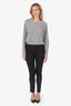 The Row Black Suede Leggings Size S
