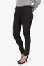 The Row Black Suede Leggings Size S
