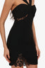 Thiery Mugler Black Lace Cut Out Dress Size 38