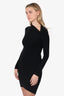 Helmut Lang Black Long Sleeve Mini Dress Size 2