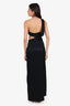 Galvan London Black Cut-Out Gown Size 8