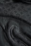 Louis Vuitton Grey Silk/Wool Monogram Square Fringe Scarf