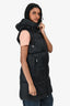 Parajumper Black Down Hooded Vest Size XS