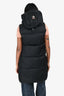 Parajumper Black Down Hooded Vest Size XS