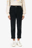 Tonet Dark Grey Pleated Corduroy Tapered Pants Estimated Size XS