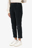 Tonet Dark Grey Pleated Corduroy Tapered Pants Estimated Size XS